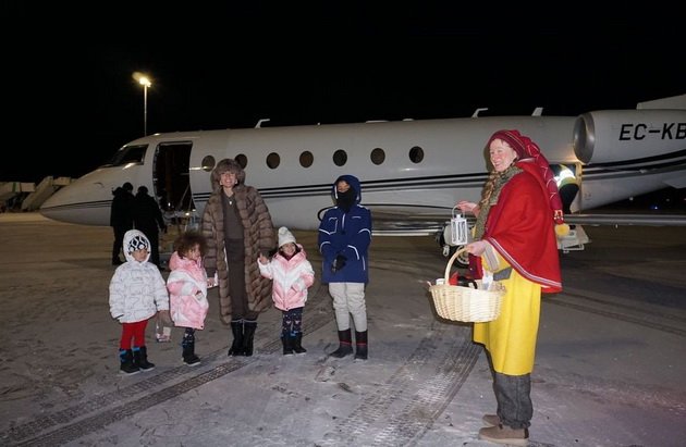 Georgina Rodríguez without Ronaldo took the children on a dream trip to the North Pole