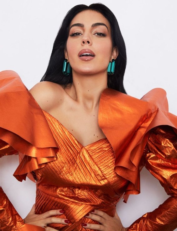 Georgina Rodríguez in an editorial for the Spanish Cosmopolitan