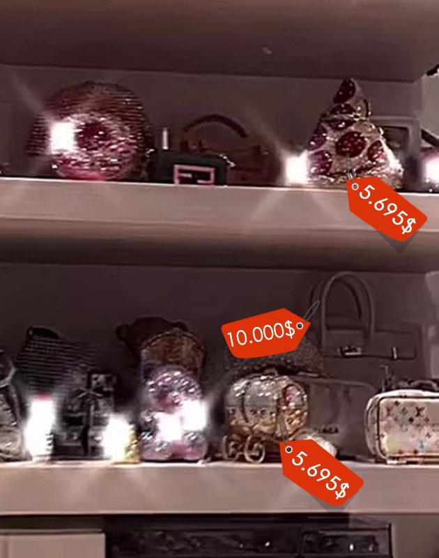 North West showed off its handbag collection worth thousands of dollars