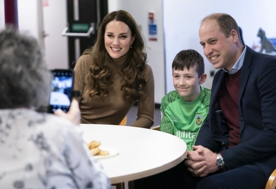Duchess Catherine and Prince William visit a hospital in Clitheroe