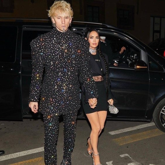Megan Fox and Machine Gun Kelly in striking stylings - First appearance of the couple after the engagement