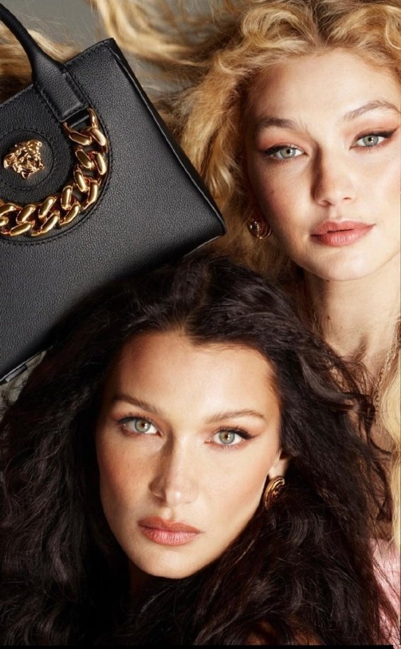 Attractive sisters: Gigi and Bella Hadid stars in Versace's new campaign