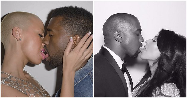 PHOTO: Kanye West passionately kisses his new girlfriend in Paris