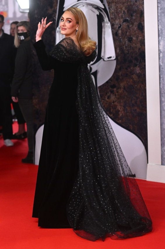 Adele at the Brit Awards with a glittering ring sparked rumors that she was engaged