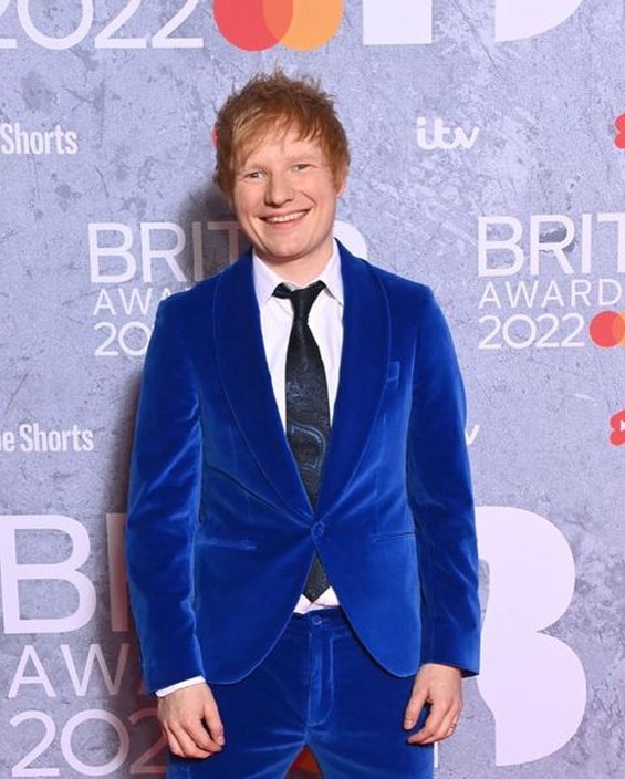 Ed Sheeran with his wife Cherry at the Brit Awards