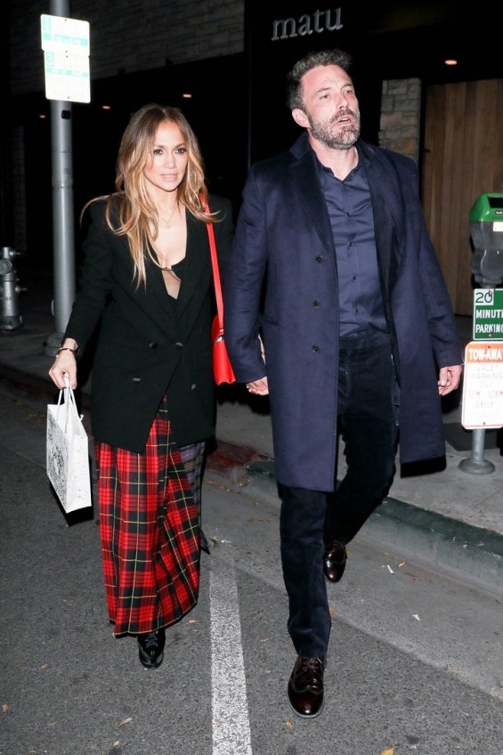 Happy couple: Jennifer Lopez and Ben Affleck photographed in Beverly Hills