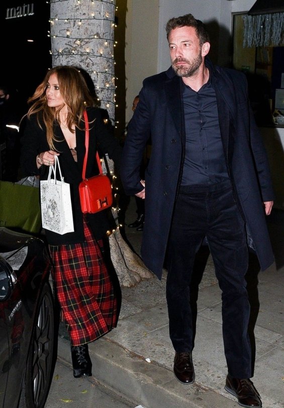 Happy couple: Jennifer Lopez and Ben Affleck photographed in Beverly Hills