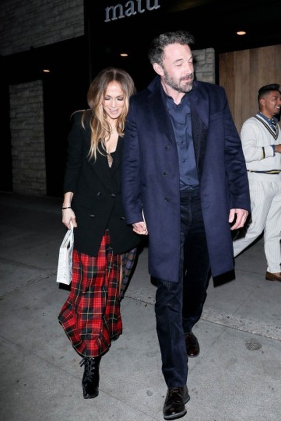 Happy couple: Jennifer Lopez and Ben Affleck photographed in Beverly Hills