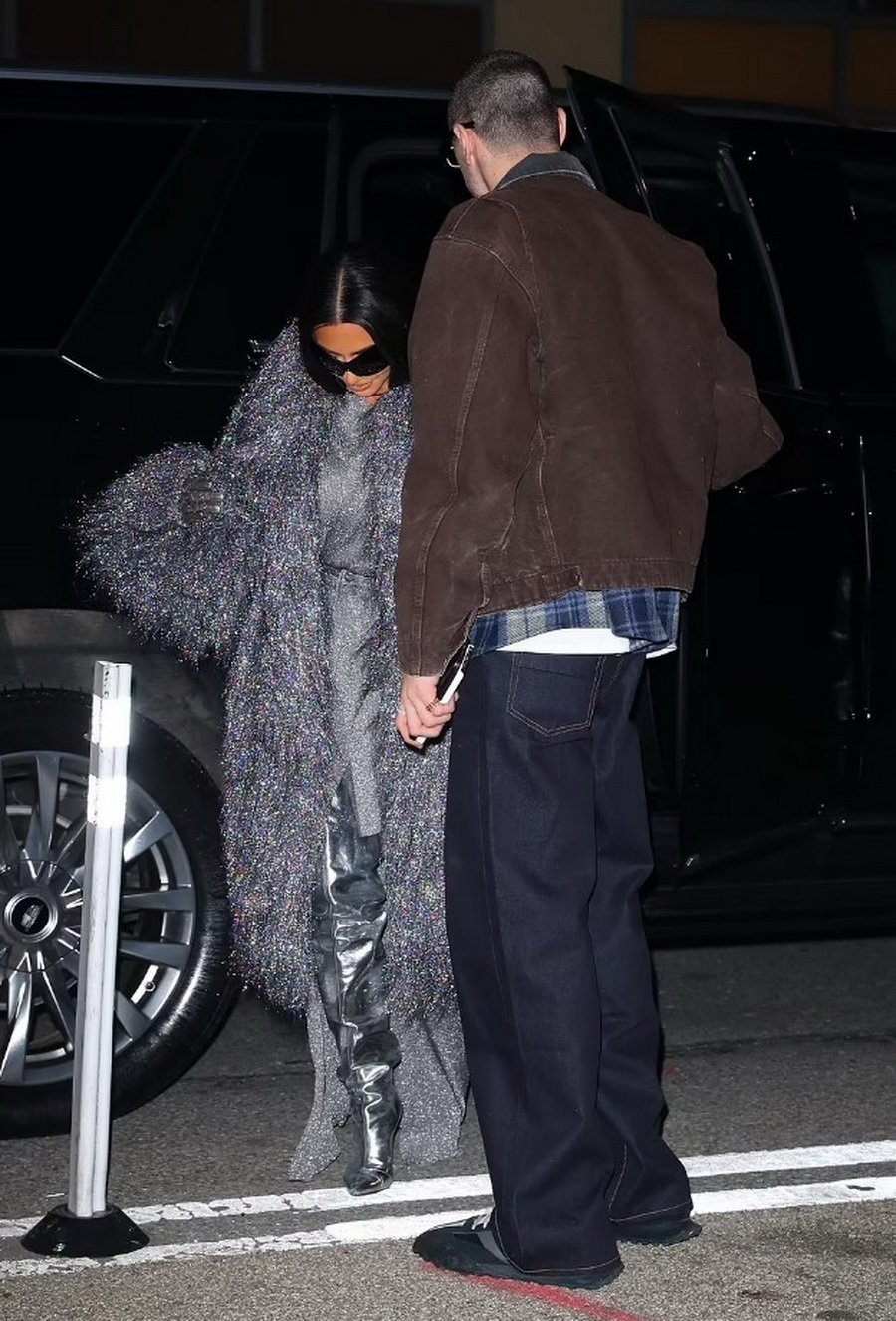 PHOTO: Kim Kardashian enjoyed a romantic dinner with partner Pete Davidson