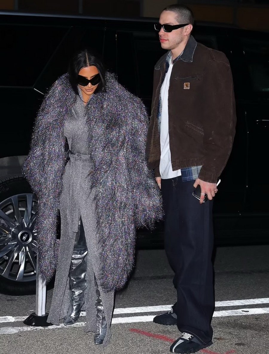 PHOTO: Kim Kardashian enjoyed a romantic dinner with partner Pete Davidson