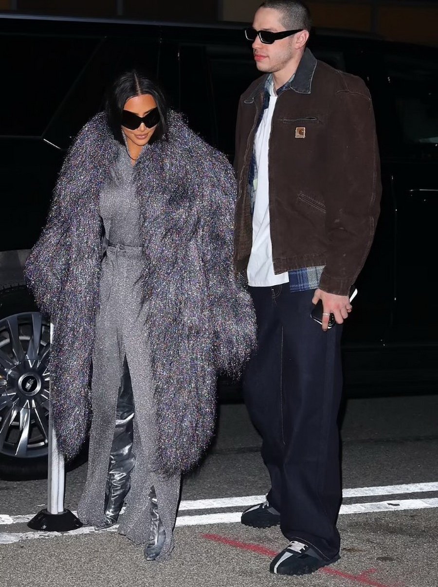 PHOTO: Kim Kardashian enjoyed a romantic dinner with partner Pete Davidson