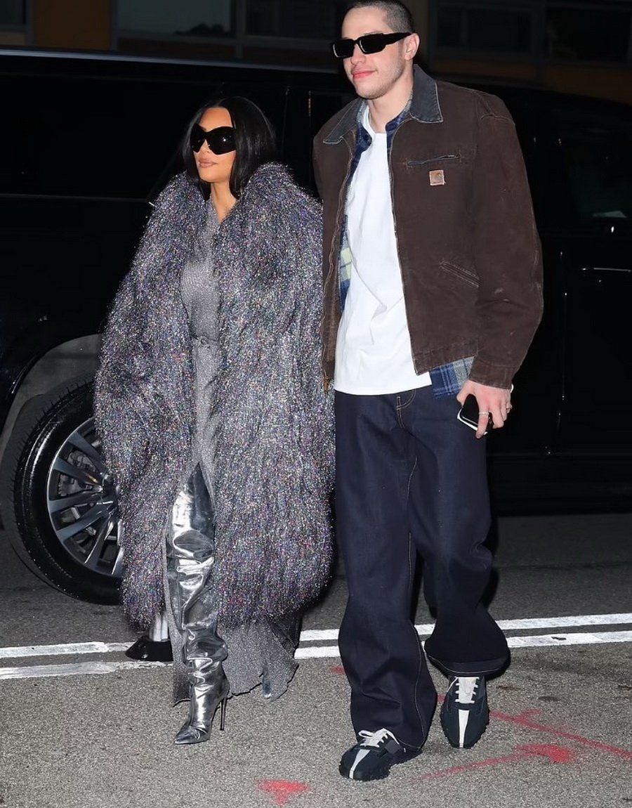 PHOTO: Kim Kardashian enjoyed a romantic dinner with partner Pete Davidson