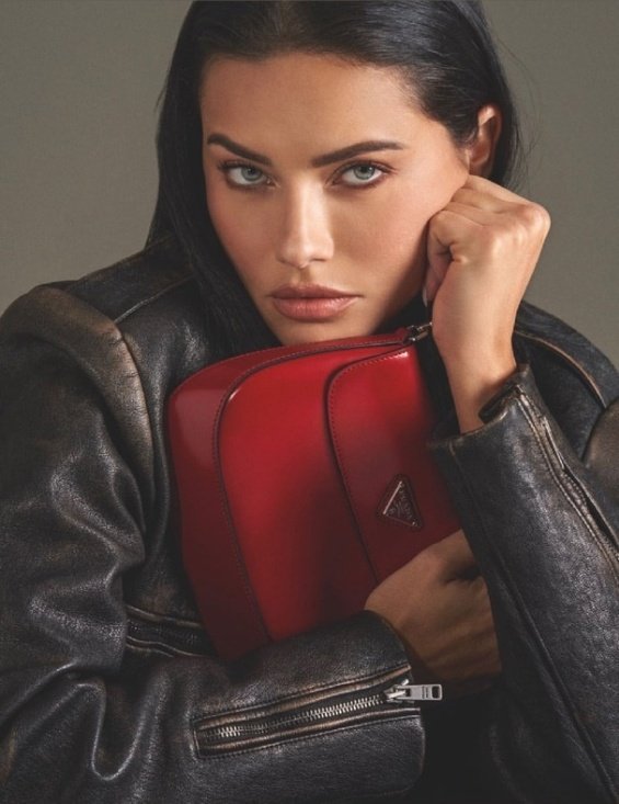 Adriana Lima poses in an editorial for Harper’s Bazaar Greece