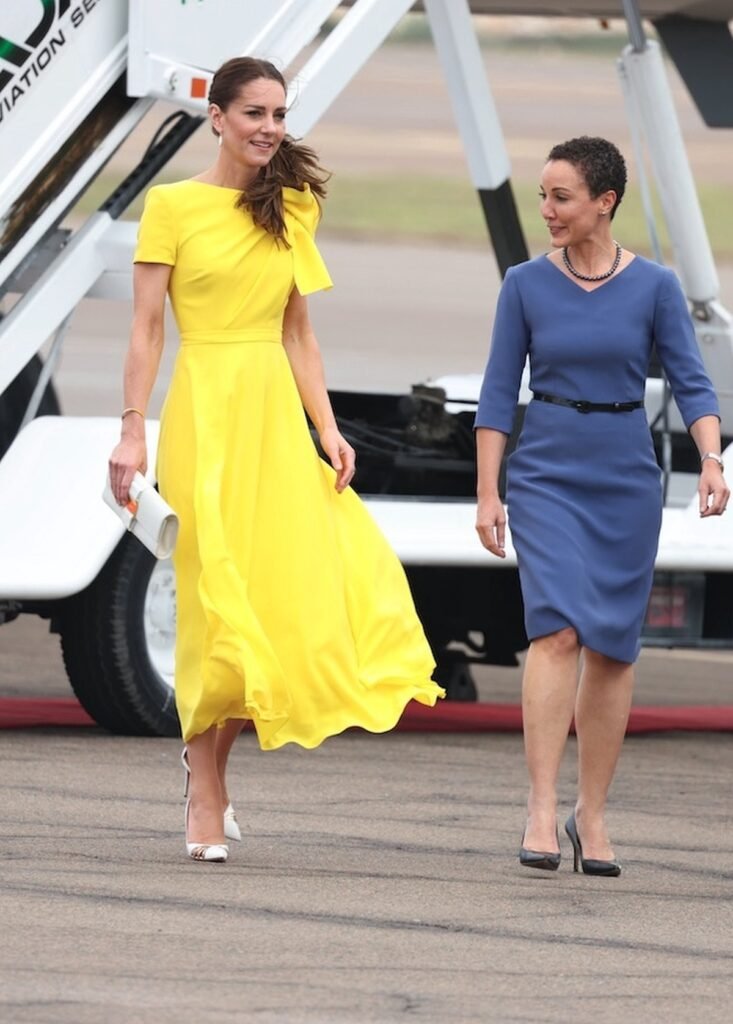 Duchess Catherine arrived in Jamaica in style