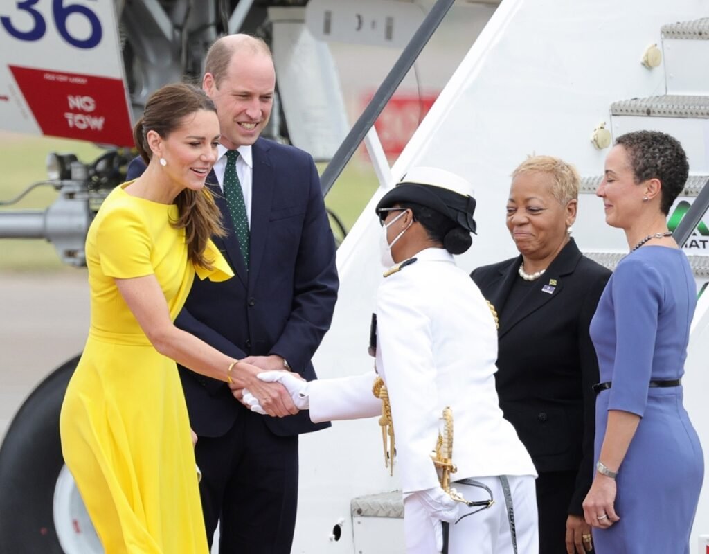 Duchess Catherine arrived in Jamaica in style