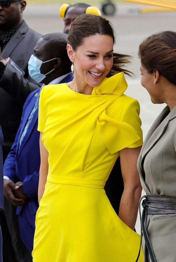 Duchess Catherine arrived in Jamaica in style