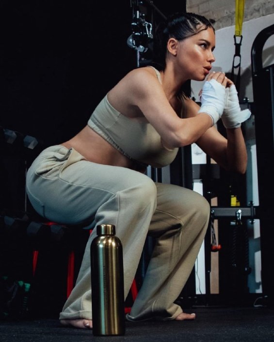 VIDEO: Pregnant Adriana Lima exercises in a joint commercial with her beloved Andre