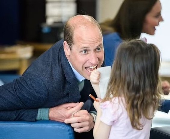 Prince William hugs an older man overwhelmed by emotions on a tour with Catherine in Scotland