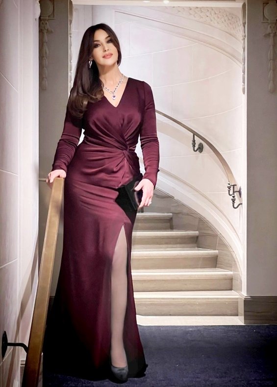 Monica Bellucci attractive and elegant at the Maria Callas Monaco Gala And Awards