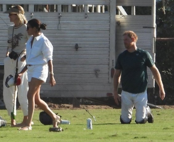 Meghan Markle cheers for Prince Harry at polo matches