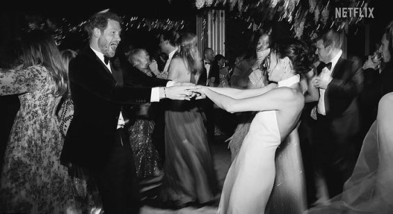 Meghan Markle and Prince Harry released photos from their first wedding dance in the Netflix documentary