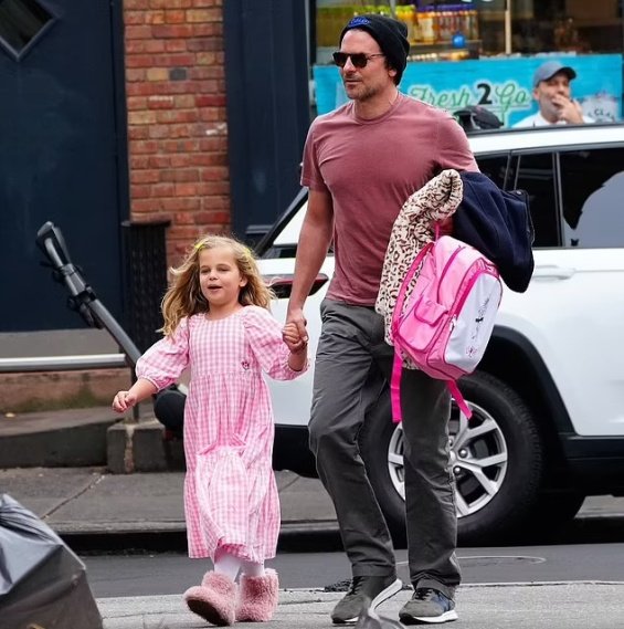 Bradley Cooper smiling with daughter Lea ahead of his 48th birthday