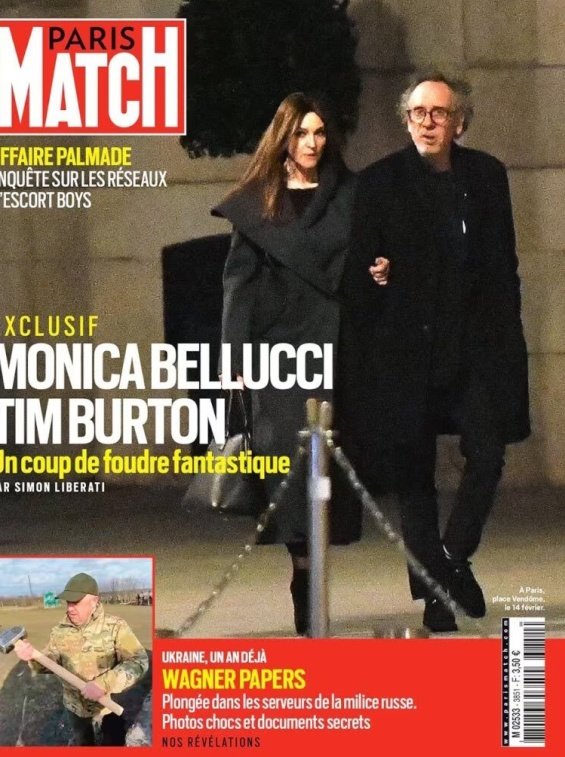 Monica Bellucci's secret romance with Tim Burton