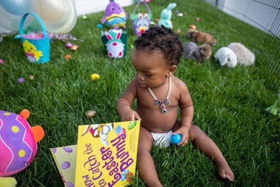 Rihanna shared Easter photos of her cute baby boy as a little bunny