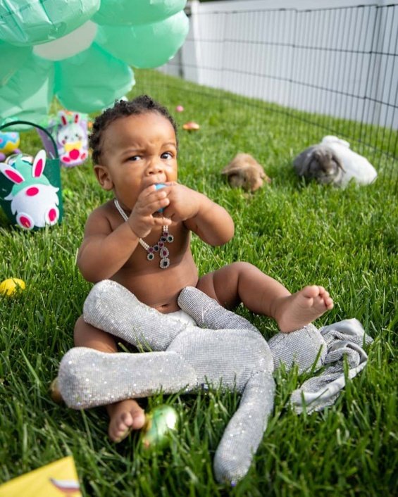 Rihanna shared Easter photos of her cute baby boy as a little bunny