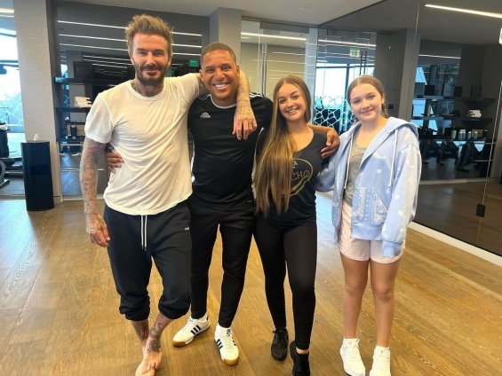 VIDEO: Victoria and David Beckham dance salsa with daughter Harper at dance class