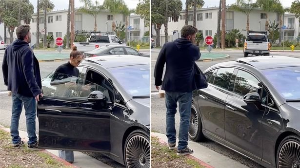 Ben Affleck shows his frustration as JLO enters the car - Caught on camera!