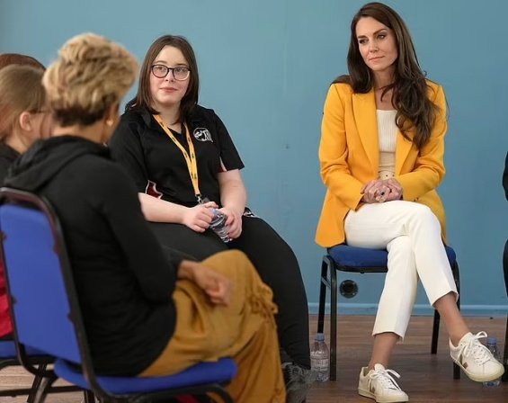 Princess Catherine in Sneakers for Kelly Holmes' Charity Visit Combining Sophistication and Fashion