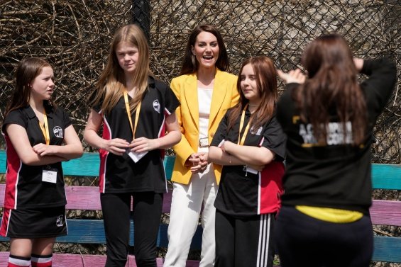 Princess Catherine in Sneakers for Kelly Holmes' Charity Visit Combining Sophistication and Fashion