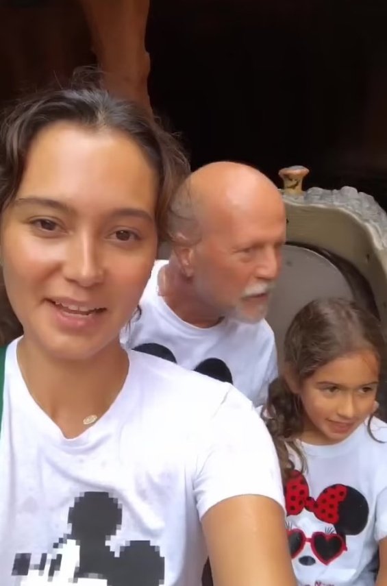 Bruce Willis Enjoys Happy Day at Disneyland With Daughter