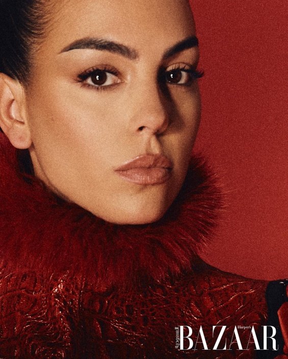 Georgina Rodriguez in an editorial for the Saudi edition of "Harper's Bazaar"