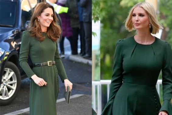 Princess Catherine and Ivanka Trump in the same creation with a different color (Style battle)