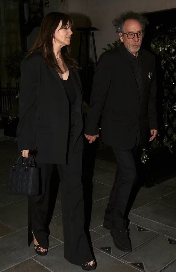 Monica Bellucci And Tim Burton For The First Time In Public After Confirming Their Romance