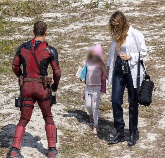 Ryan Reynolds Kisses Blake Lively On The Set Of Deadpool 3 