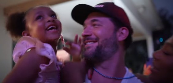 Serena Williams With Her Husband And Daughter Revealed The Gender Of The Unborn Baby At A Drone Party