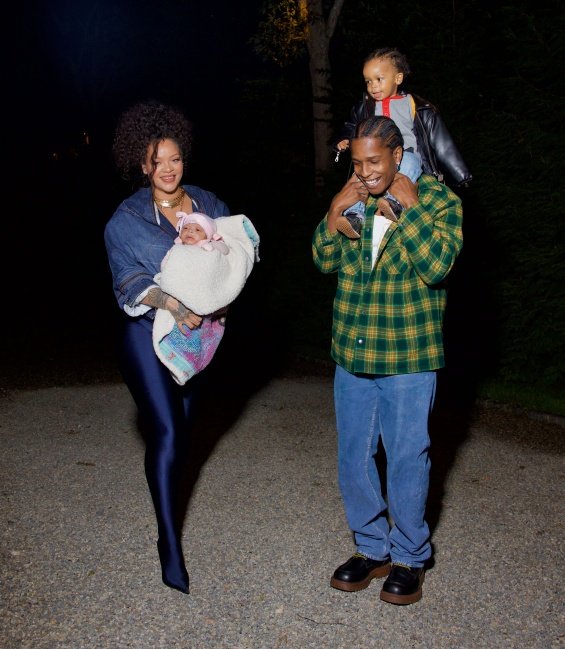 Rihanna And ASAP Rocky Showed Off Newborn Son In An Irresistible Family Photoshoot (See All Photos)