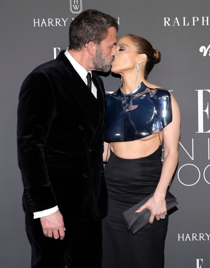 Jennifer Lopez Wears Futuristic Breastplate Alongside Ben Affleck On The Red Carpet