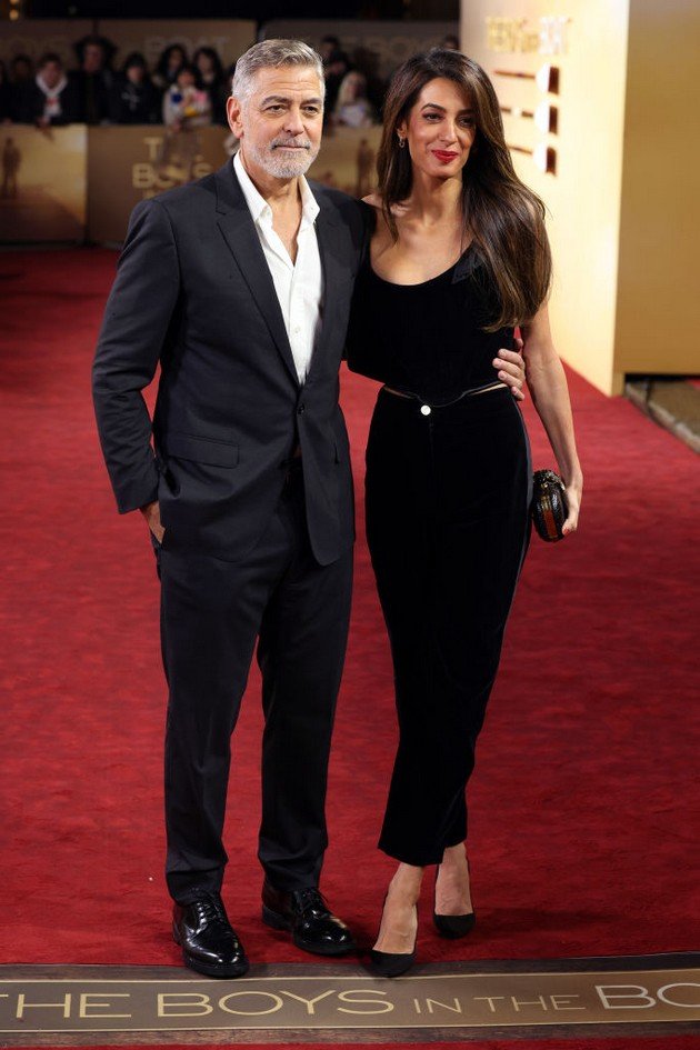 Amal Elegant At The Screenings Of Husband George Clooney's New Movie