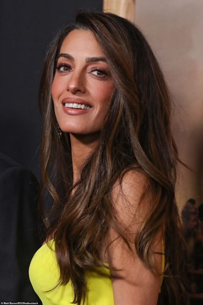 Amal Elegant At The Screenings Of Husband George Clooney's New Movie