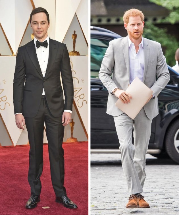 Jim Parsons and Prince Harry - 186cm