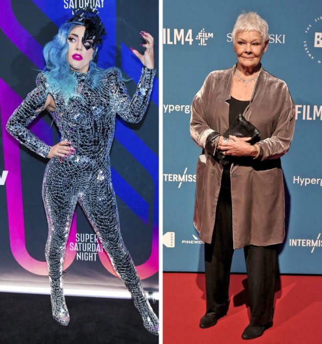 Lady Gaga and Judi Dench - 155cm