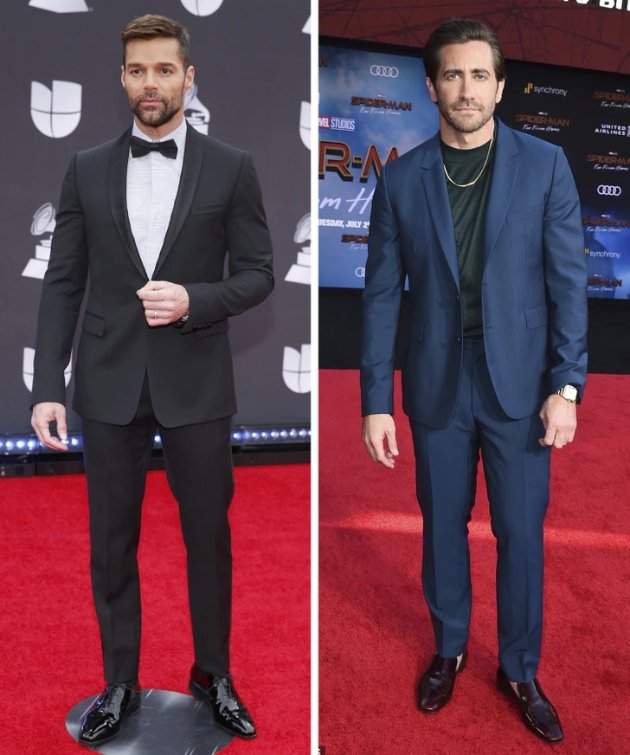 Ricky Martin and Jake Gyllenhaal - 182cm