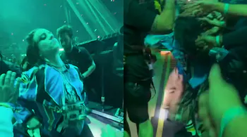 Billie Eilish Aggressively Pulled by Fan in Barricade During Miami Concert