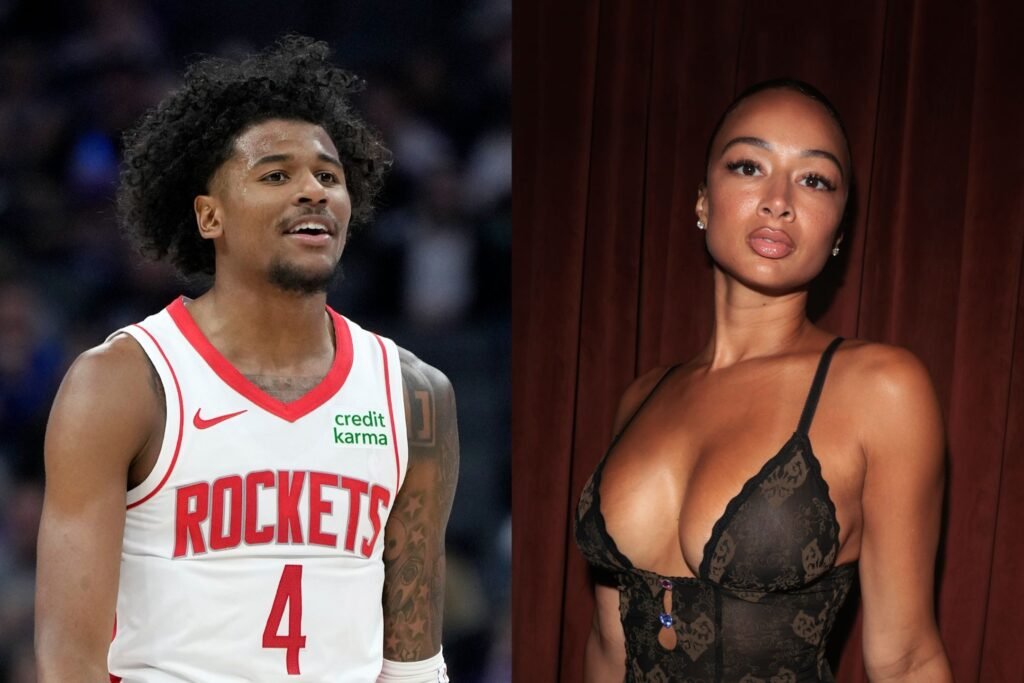 23-Year-Old Jalen Green Shows Massive Back Tattoo of His 40-Year-Old Baby Mama Draya Michele