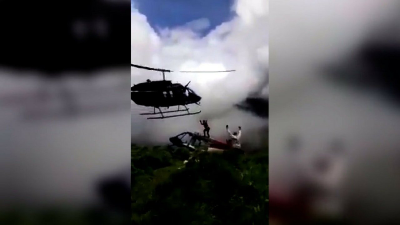 Helicopter crashed, Kill, Man, Colombia, Crash, Death