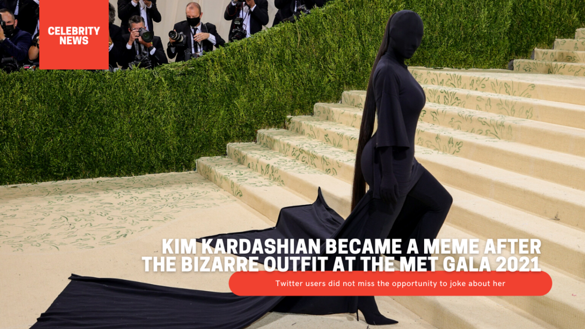 Kim Kardashian became a meme after the bizarre outfit at the Met Gala 2021